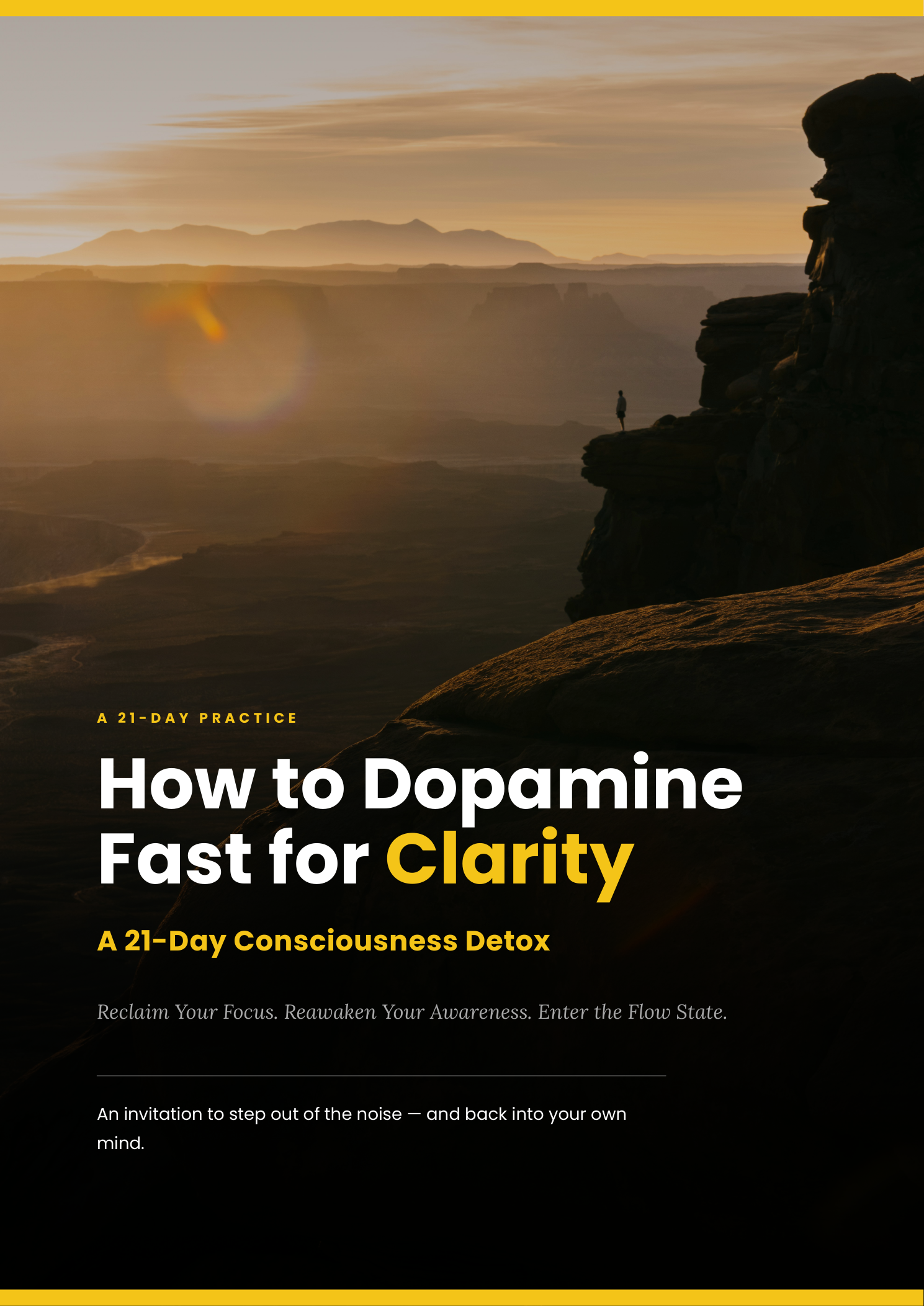Cover for How to Dopamine Fast for Clarity PDF guide